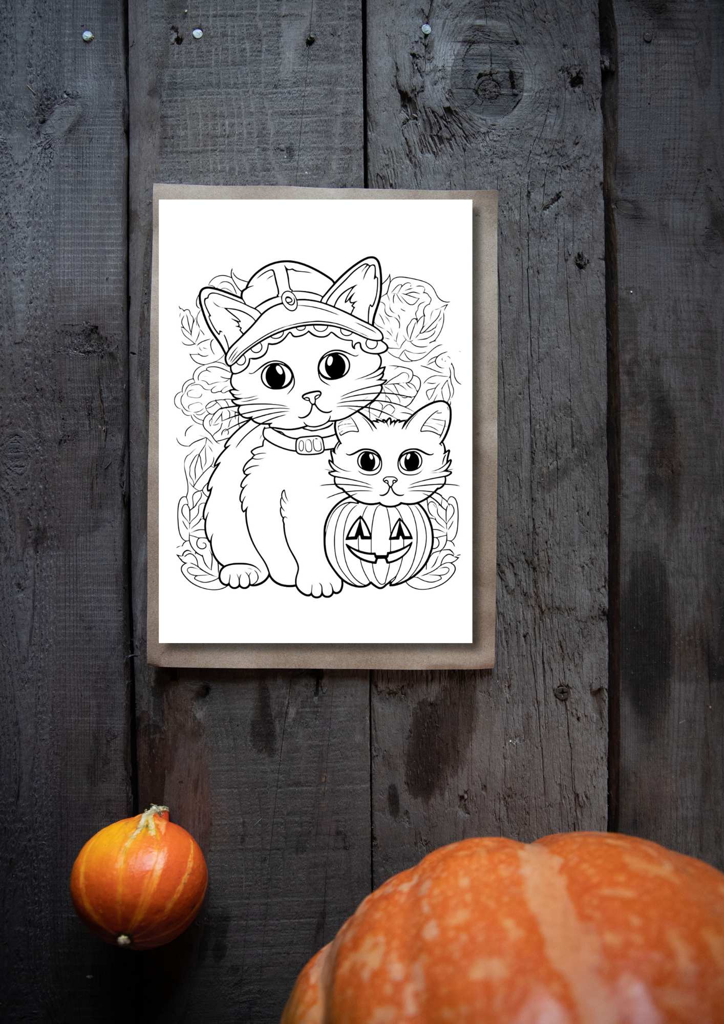 HALLOWEEN Kattepus | 100 sider fargelegging | PDF utskrivbare sider