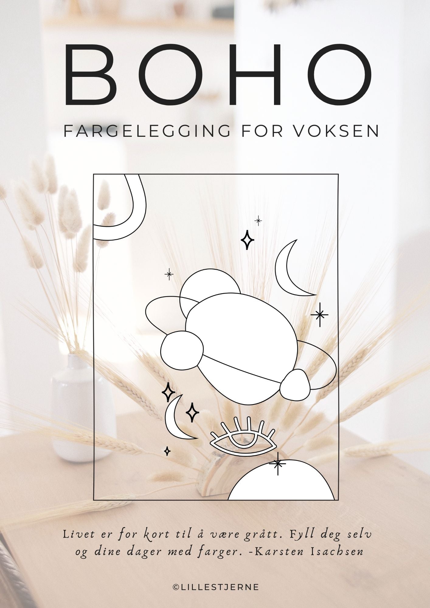 Boho fargelegging for voksne | 50 sider til fargelegging | PDF og PNG utskrift
