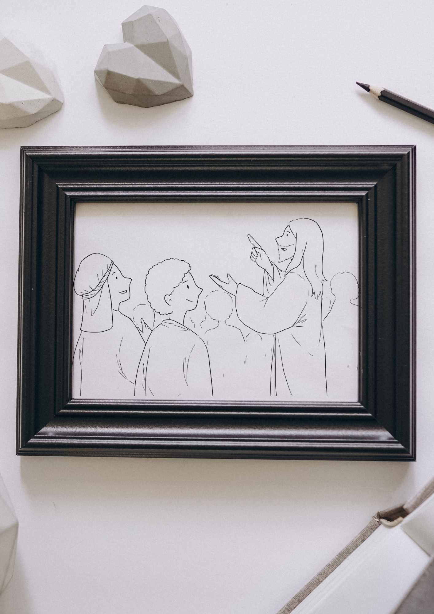 Bibelhistorien Del 4 fargeleggingsbok | 50 fargeleggingsark | PDF og PNG