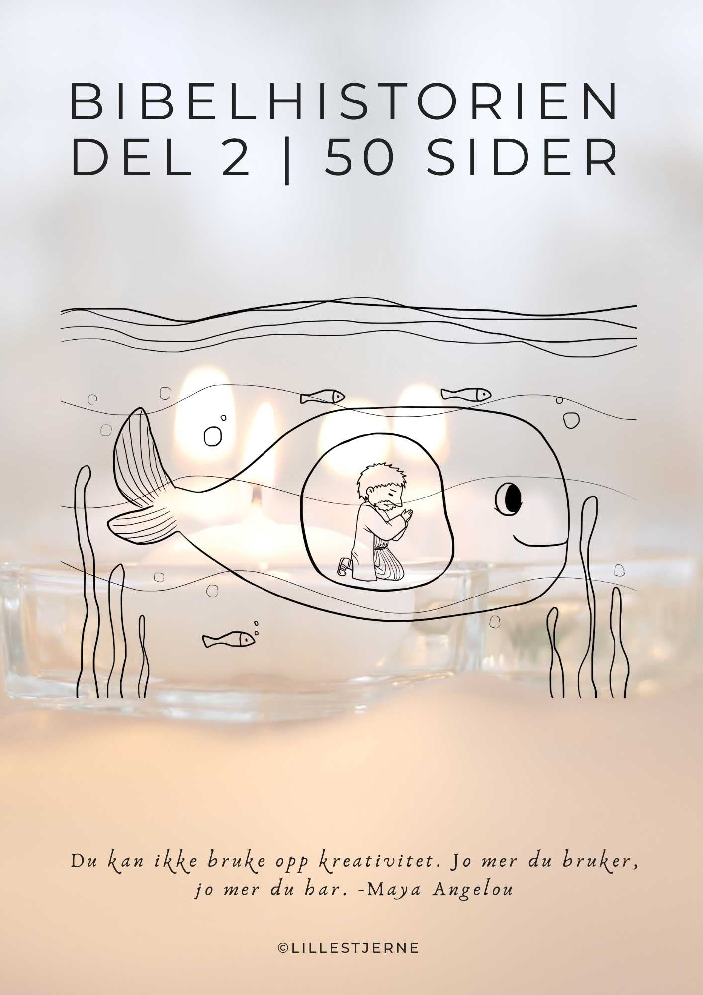 Bibelhistorien Del 2 fargeleggingsbok | 50 fargeleggingsark | PDF og PNG