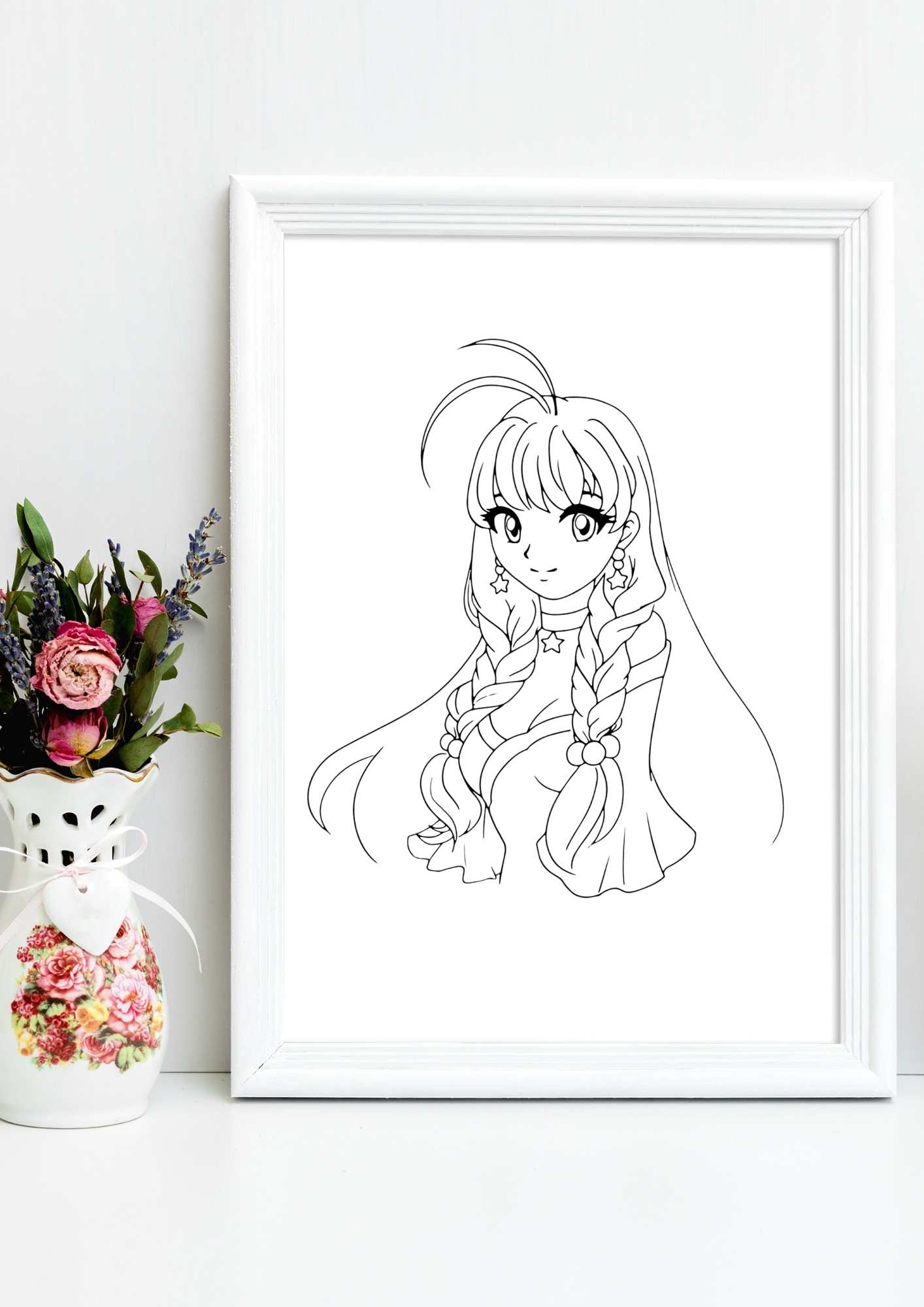 Lær å tegne ANIME | 40 motiv | Enkle tegninger | PDF og PNG