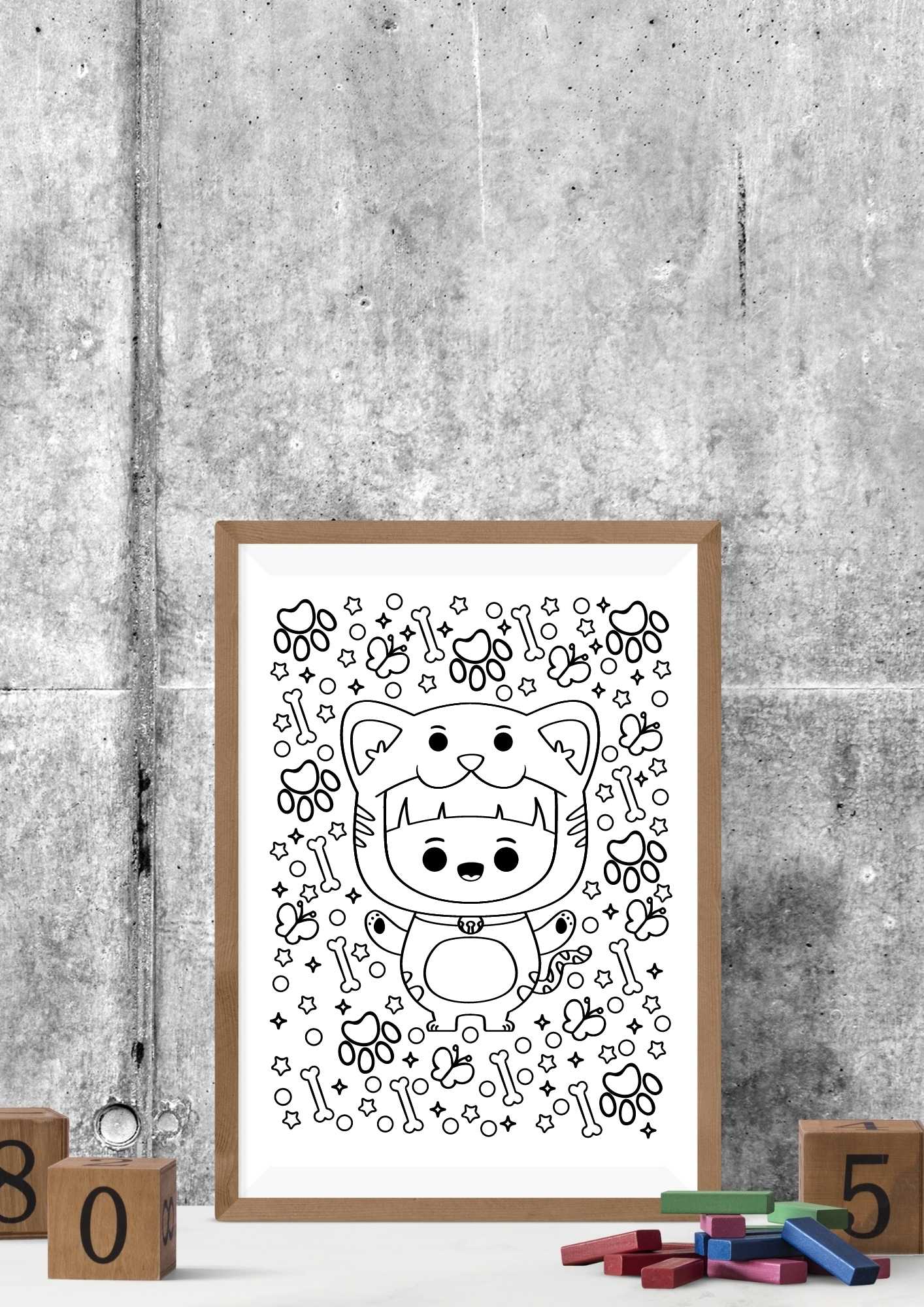 Kawaii foodie 65 fargeleggingssider | Skriv ut og fargelegg | PDF og PNG