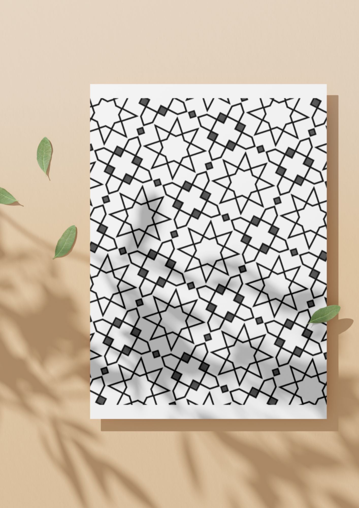 Geometrisk magi fargeleggingsbok | 100 sider fargelegging med omriss | PDF og PNG utskrift