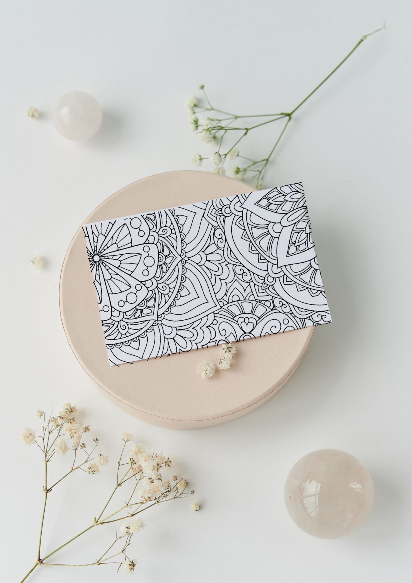 Mandala fargeleggingsbok | 50 sider å fargelegge | PDF og PNG