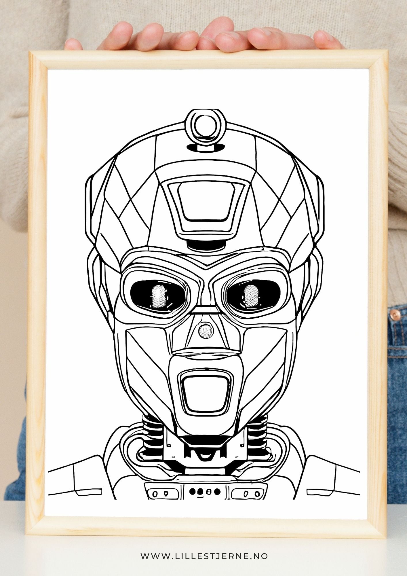 Robot tegninger for barn | 20 fargeleggingsark med tøffe robot-motiv | PDF og PNG