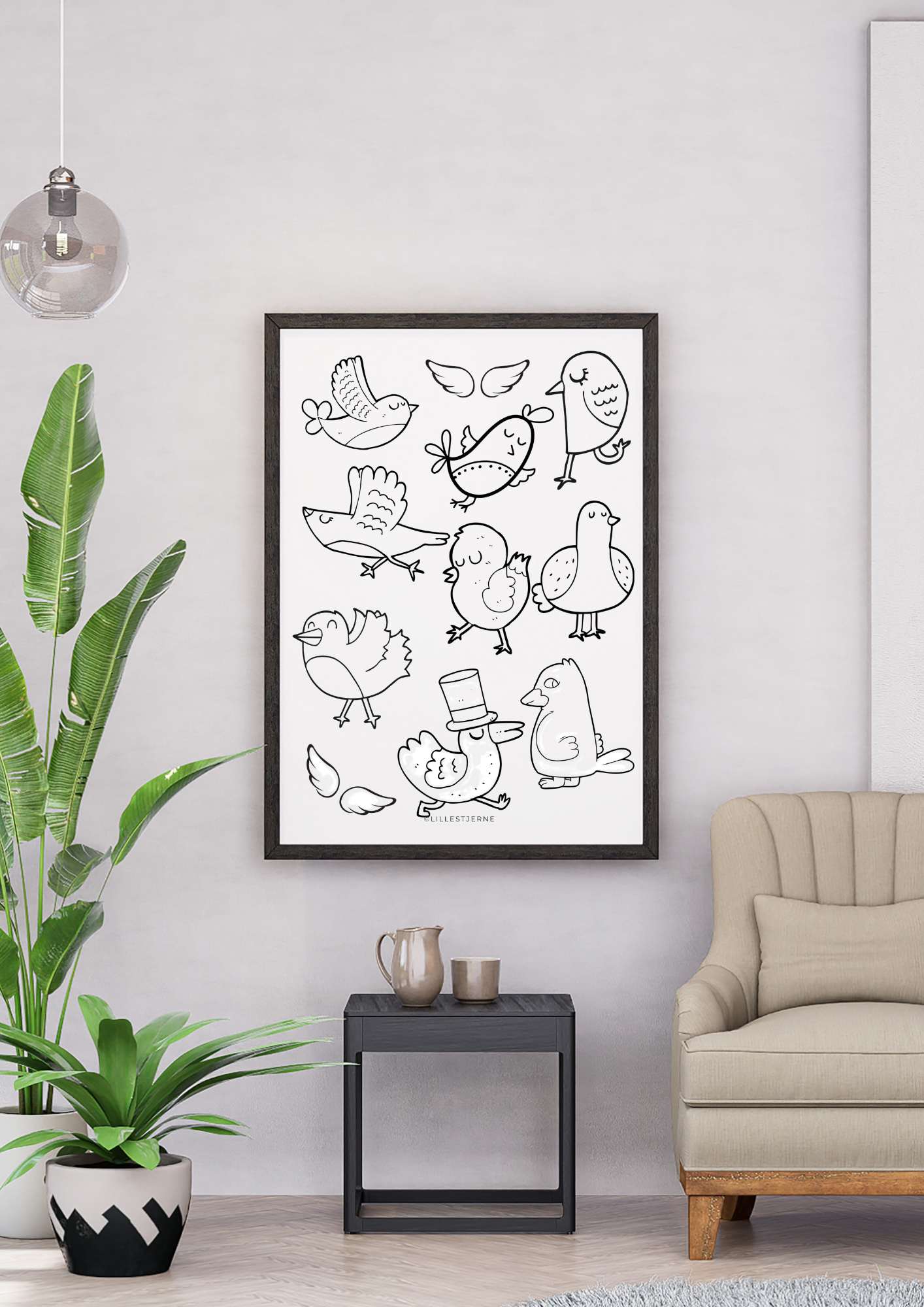 Flotte fargelegging sider i sommermotiv | 30+ forskjellige design | 20 ark i PDF og PNG