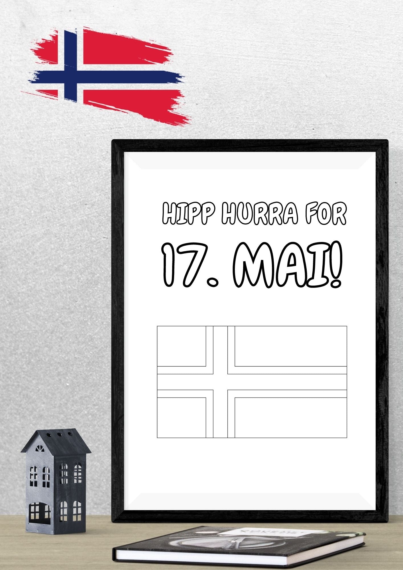 17 mai oppgavebok for barn | 55 sider | Skriv ut | PDF og PNG