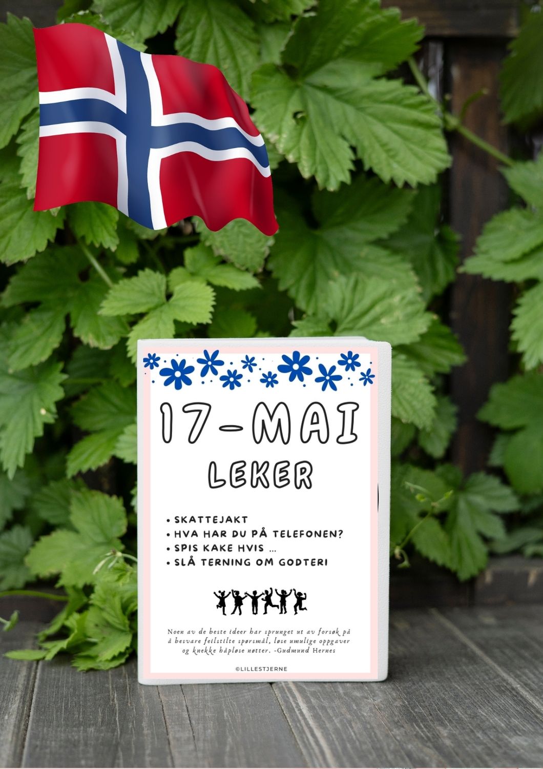 17 mai-leker for barn og voksen | Skriv ut | PDF og PNG
