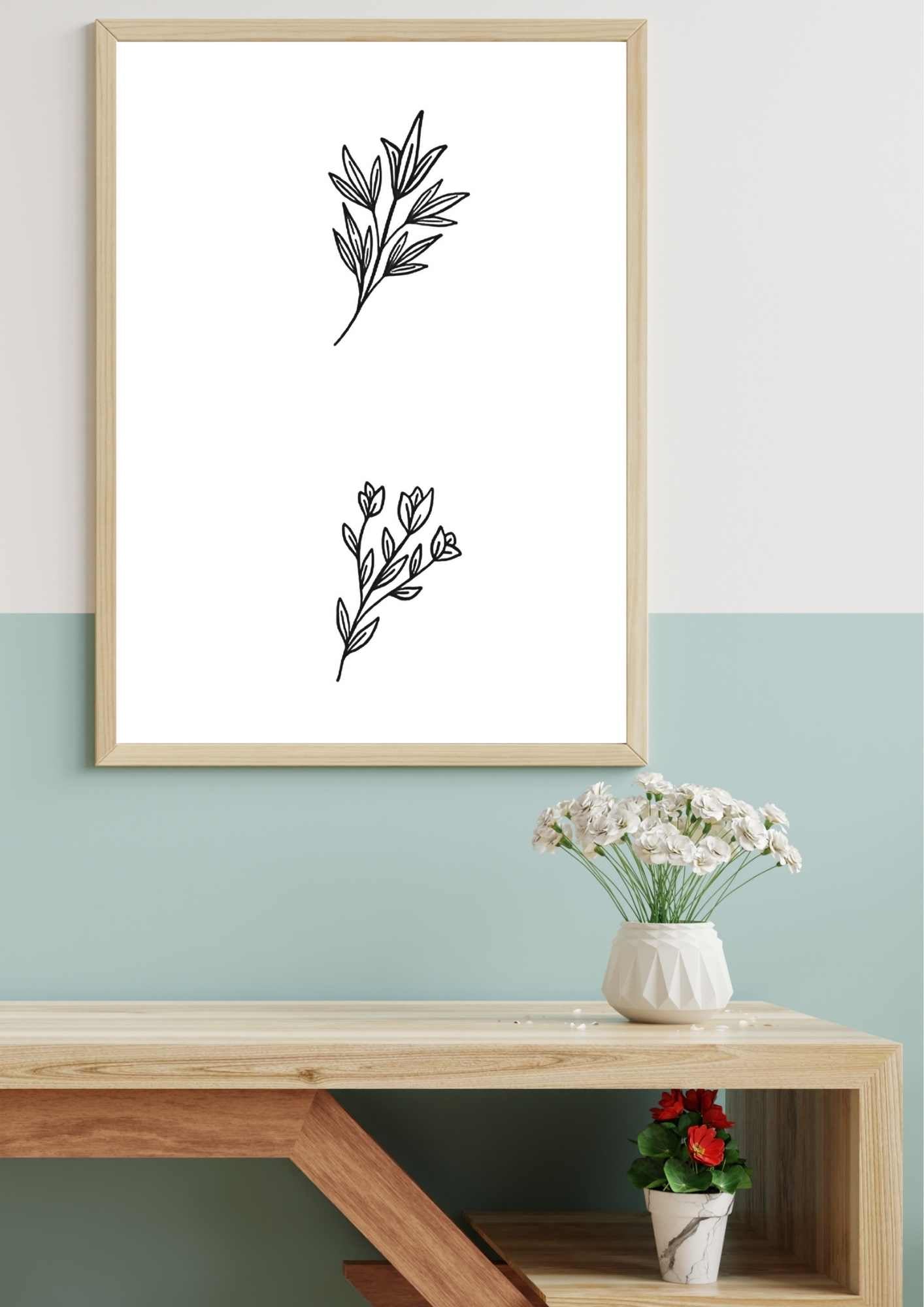 Lær å tegne BLOMSTER | 50 motiv | Enkle tegninger | PDF og PNG
