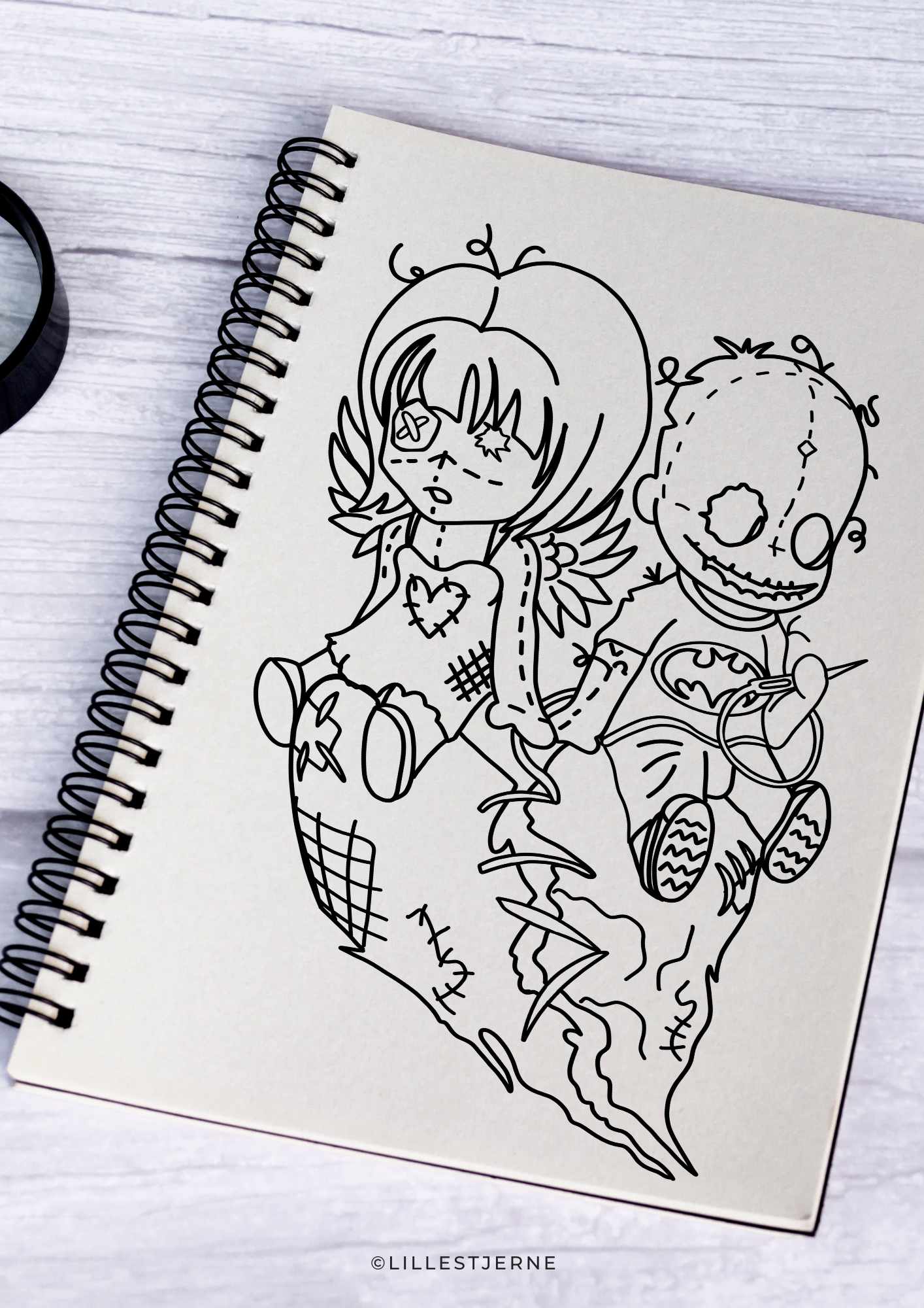 HALLOWEEN Scary | 50 sider skumle fargeleggingsark | PDF utskrivbare sider