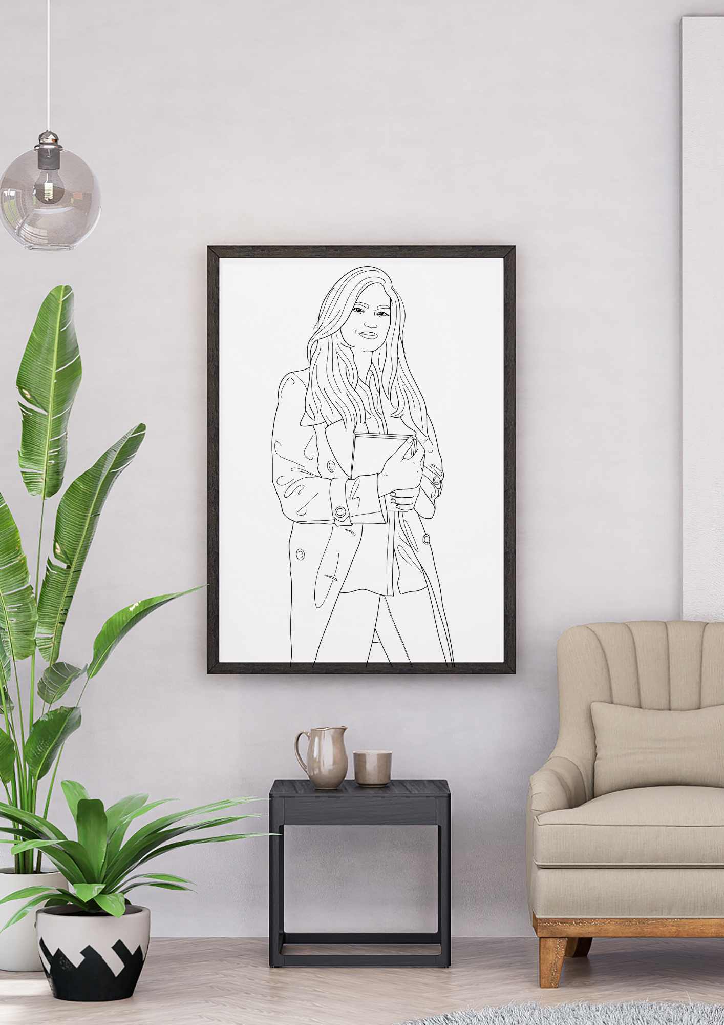 Moderne kvinner fargeleggingsbok | 15 sider til fargelegging | PDF og PNG utskrift