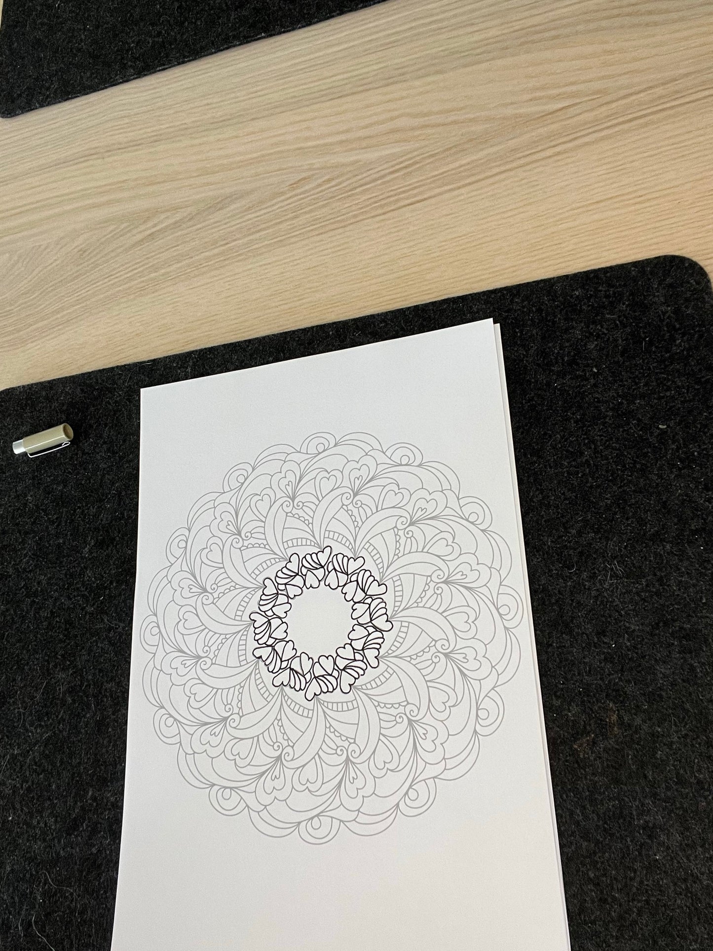 Mandala kontur | 50 sider omriss fargeleggingsbok | PDF og PNG utskrift