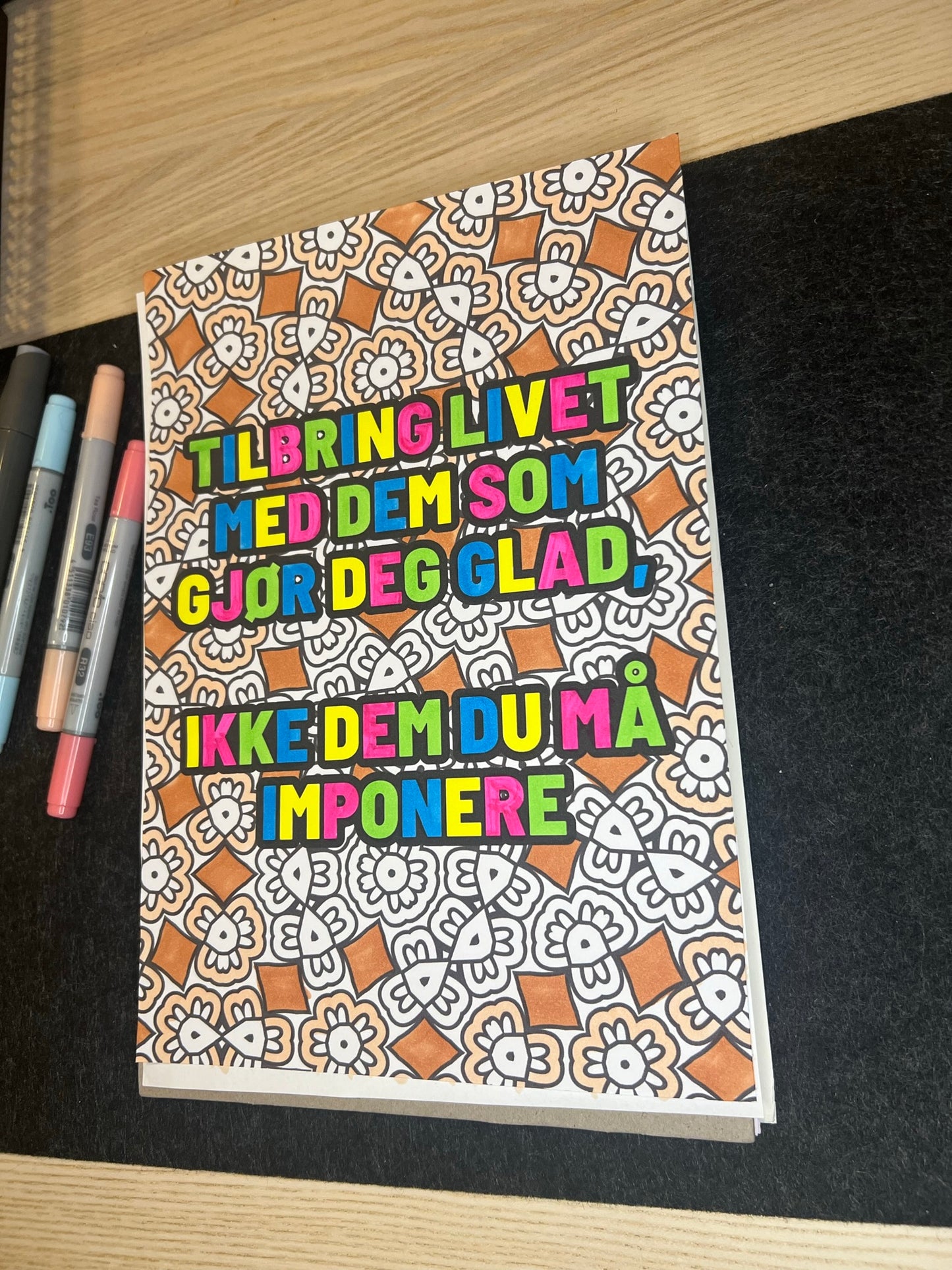 Inspirasjon sitat | Fargeleggingsbok 50 sider med motivasjon sitat | PDF og PNG