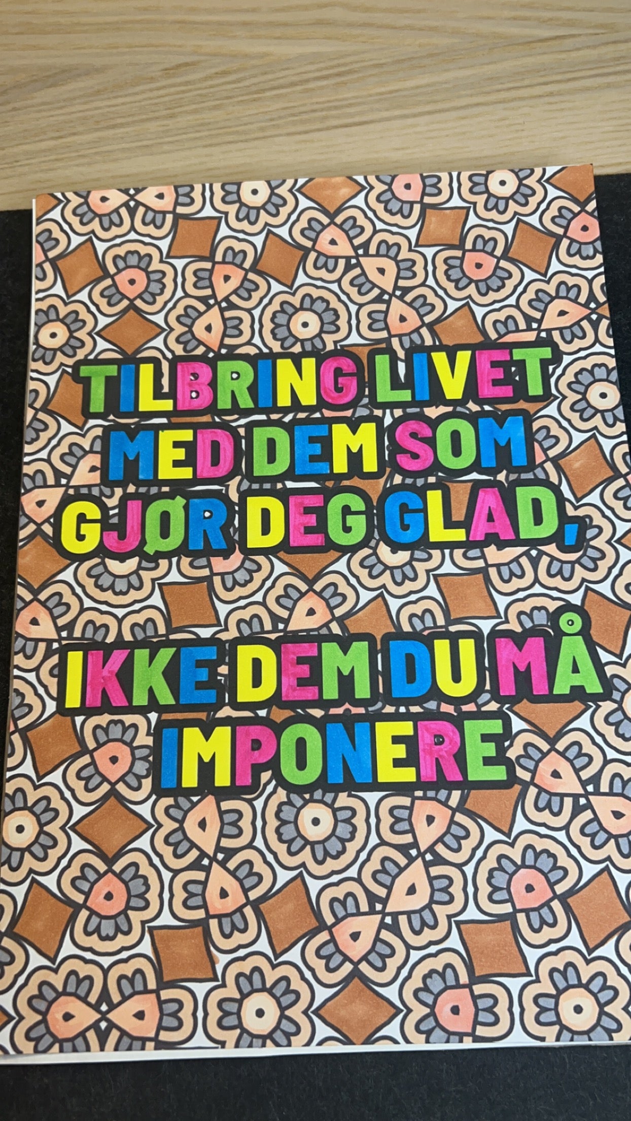 Inspirasjon sitat | Fargeleggingsbok 50 sider med motivasjon sitat | PDF og PNG