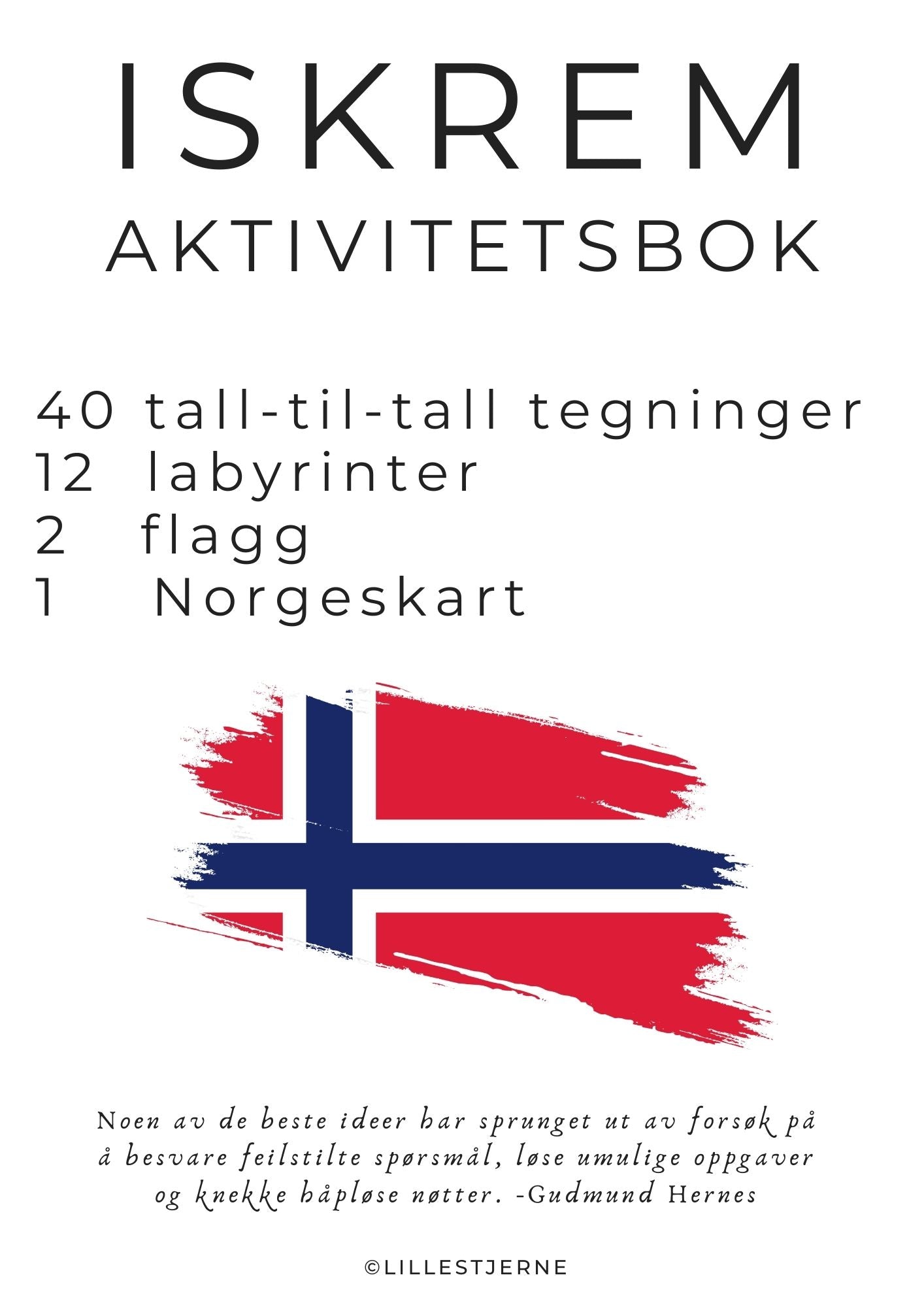 17 mai oppgavebok for barn | 55 sider | Skriv ut | PDF og PNG