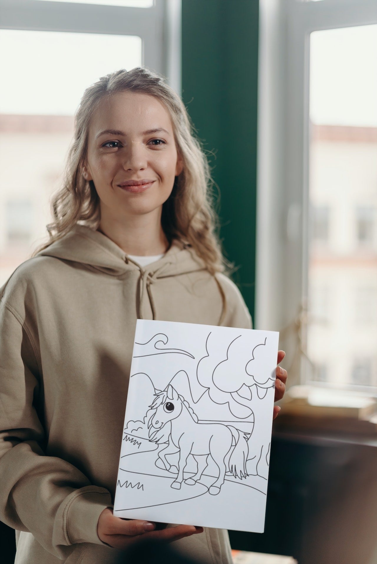 Hester fargeleggingsark | 35 tegneark | PDF og PNG
