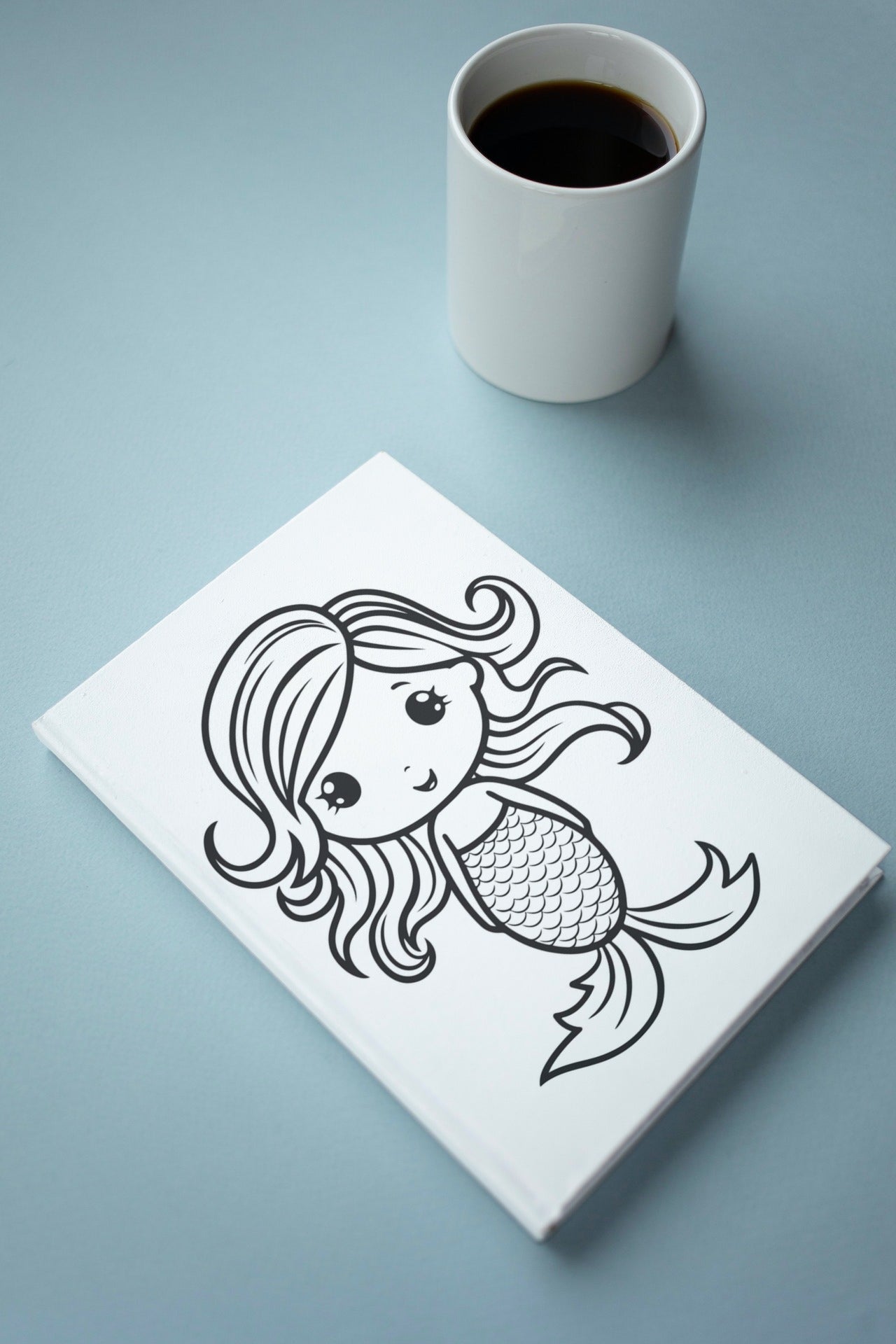 100 Havfruer | Fargelegging barn | PDF og PNG