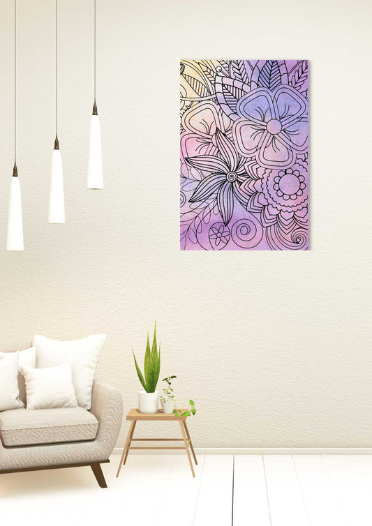 Blomster i paradis tegnebok 100 blomster å fargelegge | Interiør | PDF og PNG