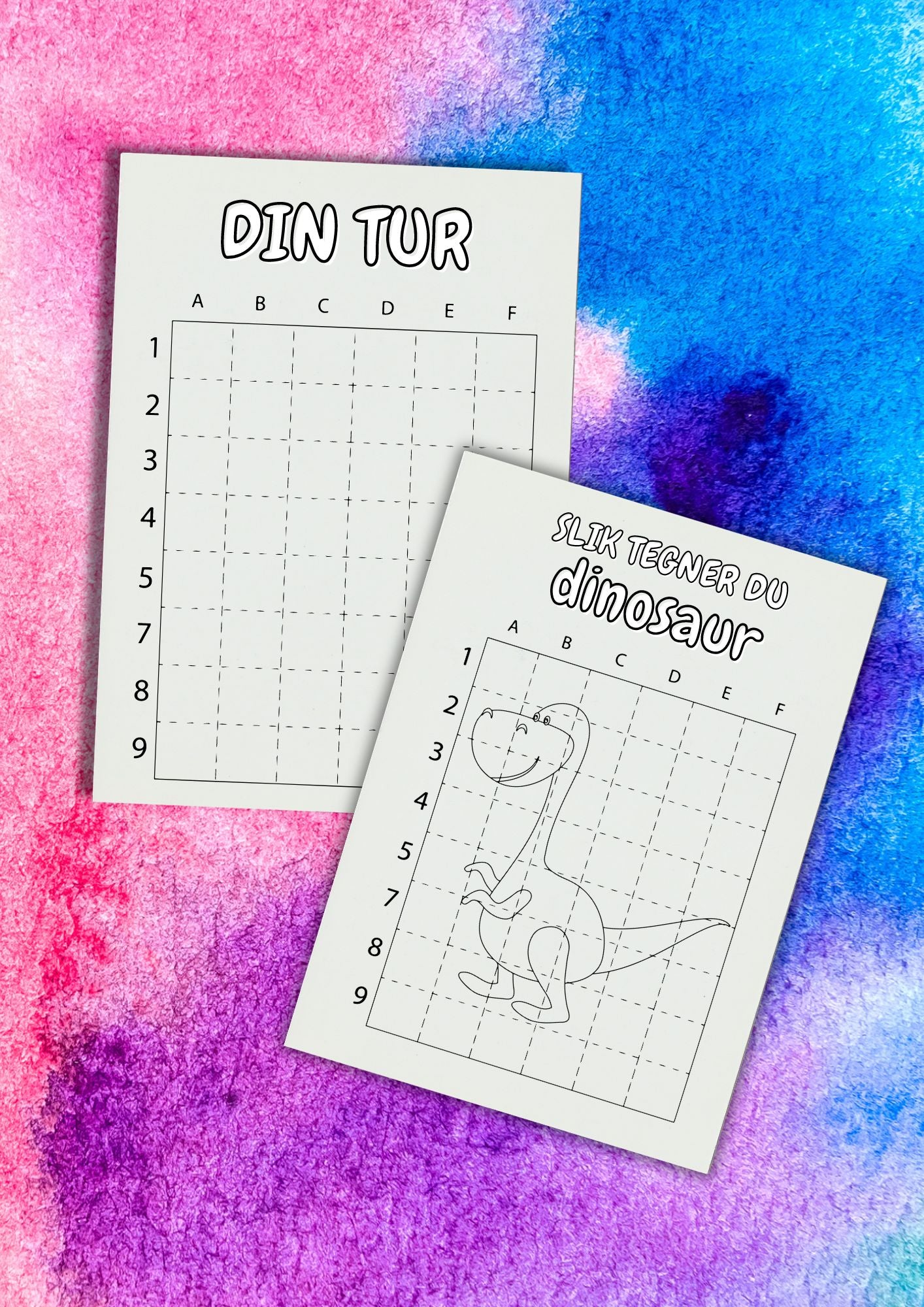 AKTIVITETSBOK FOR BARN | Dinosaurus oppgaver med 125 sider | Skriv ut