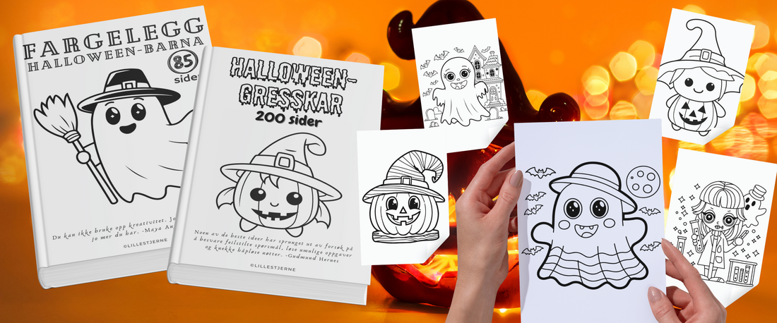Halloween fargelegging: skap magiske øyeblikk med barna
