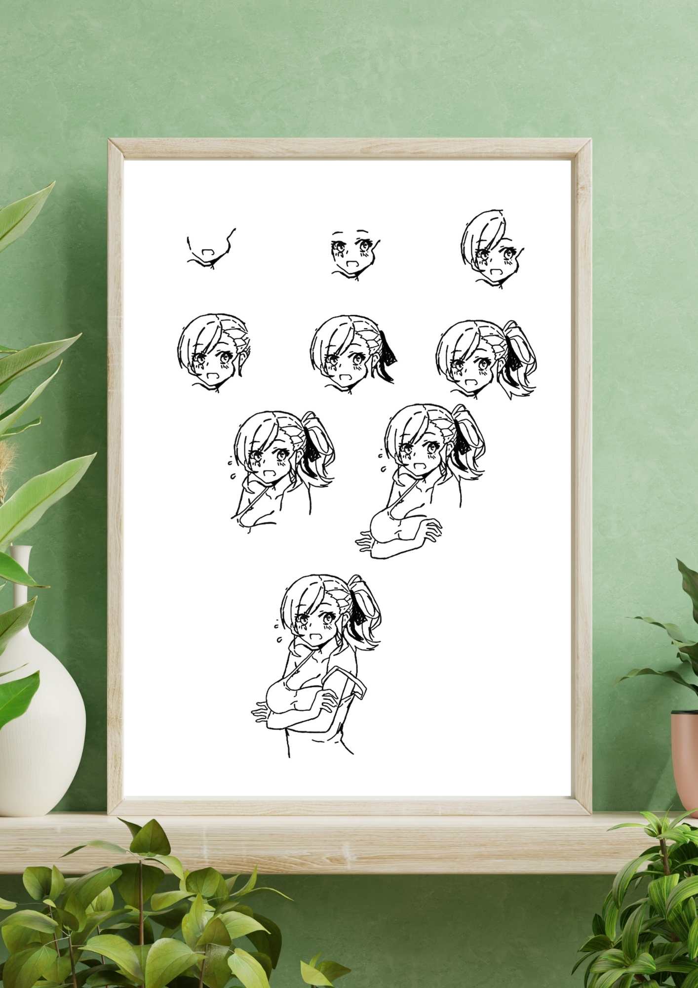 Lær å tegne ANIME | 40 motiv | Enkle tegninger | PDF og PNG – LilleStjerne