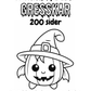 Gresskar tegninger HALLOWEEN | 200 sider til fargelegging | Skriv ut