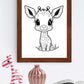 Fargelegg dyr fra jungelen | 70 enkle tegninger med dyr | PDF til utskrift