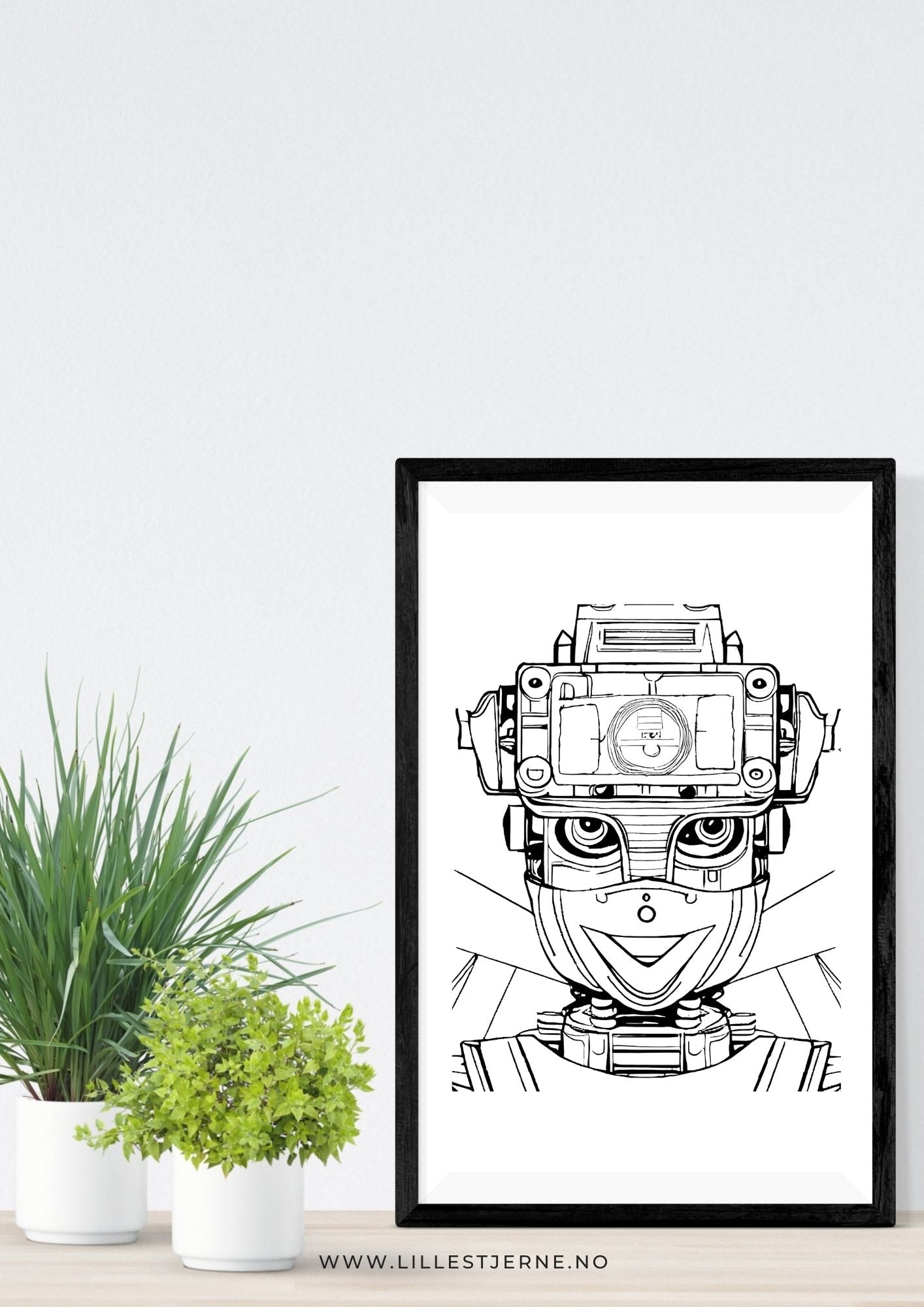 Robot tegninger for barn | 20 fargeleggingsark med tøffe robot-motiv | PDF og PNG