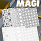Geometrisk magi fargeleggingsbok | 100 sider fargelegging med omriss | PDF og PNG utskrift